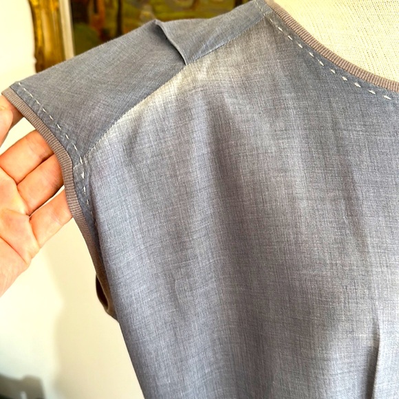Italian Gunex Ombré Dress (Gunex manufacturers Brunello Cucinelli) fab fabric! - Picture 6 of 13